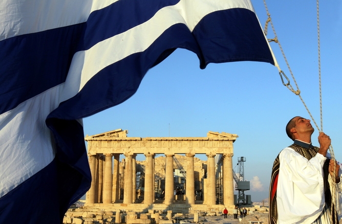 Greece bookends a sorry history of financial woe. Orestis Panagiotou/EPA