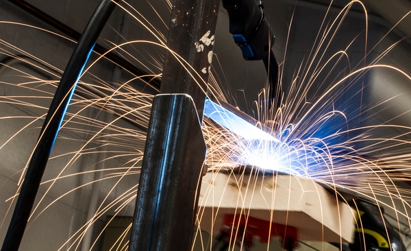 A 3D metal printer in action. Appropedia
