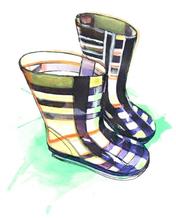 Burberry has its distinctive pattern as featured on these gumboots registered as a trade mark 