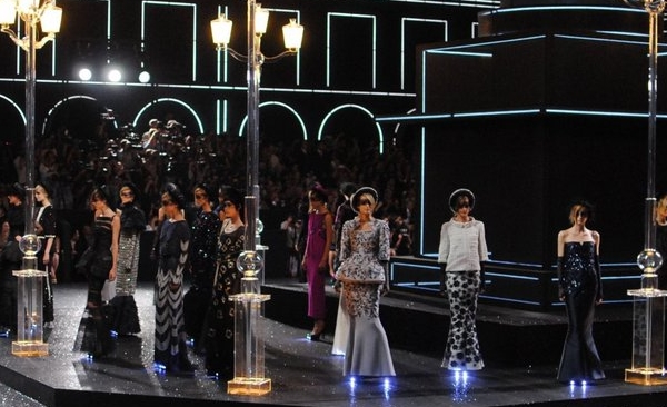 It’s a physical struggle in these skirts, but we always shop in store. Haute Couture News