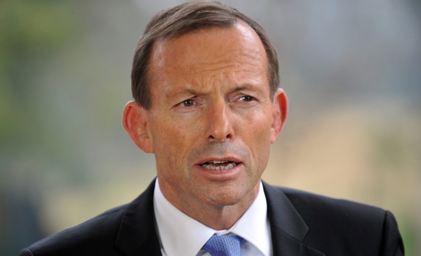 Tony Abbott in the lead early on in the election campaign
