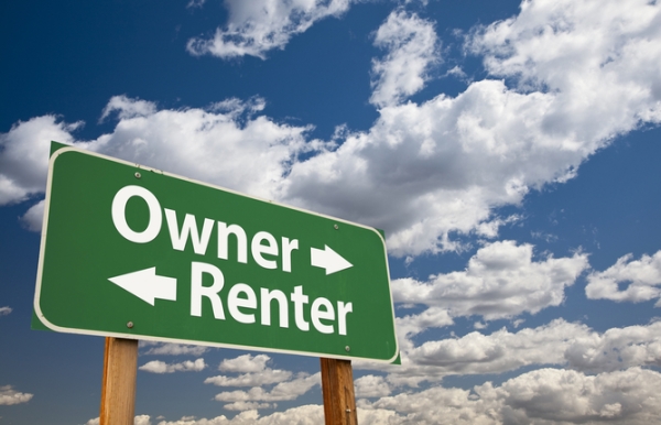 The proportion of renters is now roughly equal to the numbers of outright home owners.