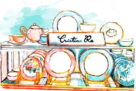 The Cristina Re label named after its creator, Cristina Re, has a registered trade mark for the name in Australia and in other  Countries around the world for crockery,  Stationery and many other goods.